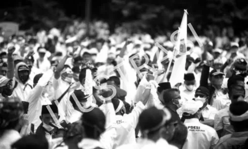 275 Kades di Brebes Geruduk ke Jakarta Tuntut Masa Kerja 9 Tahun