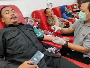 Bantu Sesama, Polres Tegal Bakti Sosial Donor Darah