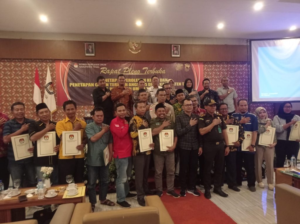 Ini Daftar Caleg Terpilih DPRD Kabupaten Tegal untuk Pemilu 2024
