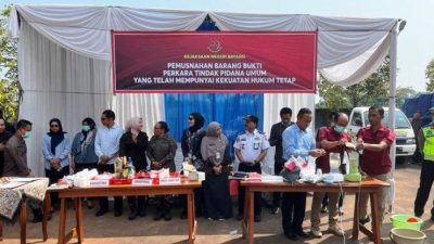 Barang Bukti 36 Kasus Tipidum Dimusnahkan