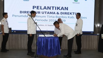 Hasil Evaluasi, Pj Bupati Kembali Lantik Dua Direktur Perumda Tirta Baribis