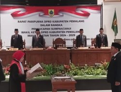 Slamet Ramuji Dilantik Wakil Ketua DPRD Pemalang