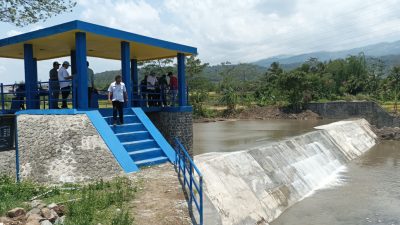Telan Anggaran Rp 4,3 miliar, Pembangunan Bendung Laban Rampung dan Siap Dioperasikan
