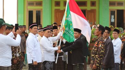 PAC GP Ansor Kecamatan Margasari Sukseskan Kirab Hari Santri Nasional 2024