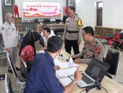 Peringati HUT Humas Polri ke-73, Polres Tegal Gelar Donor Darah Bersama Masyarakat