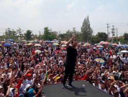 Cagub Luthfi Ajak Warga Brebes Jangan Coblos Kotak Kosong