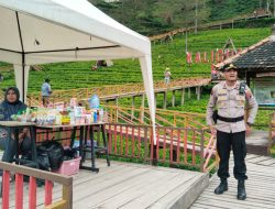 Libur Nataru, Polisi Siaga di Tuk Sirah dan Kebun Teh Kaligua