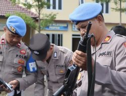 Propam Polres Tegal Kota, Mendadak Periksa Senpi Polisi