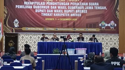 Rekapitulasi Hasil Suara Pilkada Brebes Dijaga Ketat