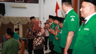 Tugas Perdana, Iin Lantik Pengurus Pemuda Ansor Tegal