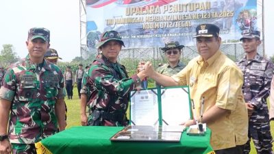 Luar Biasa, Dalam Waktu Sebulan TMMD di Tegal Berhasil Bangun 2.906 Meter Jalan dan Tanam 2.300 Pohon