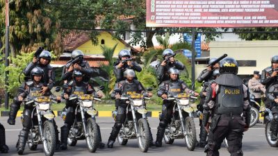 Kapolres Tegal Gelar Pelatihan Pengendalian Massa
