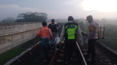 Pria Tak Dikenal Tewas Tertemper KA Manahan di Tonjong Brebes
