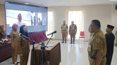 Bupati Brebes Lantik Empat Pejabat Eselon II, Djoko Gunawan Jabat Kepala BPBD