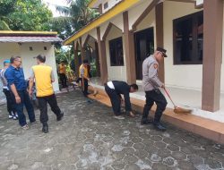 Bhakti Religi Hari Bhayangkara ke-79, Polsek Pagerbarang Bersih-bersih Masjid An-Nur