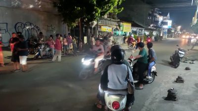 Motor Meledak di Jalan Serayu Pengendara Terjatuh dan Terseret Beberapa Meter