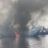 Kapal JTK Terbakar di Pelabuhan Pelindo Tegal