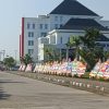 KPT Brebes Dikepung Ratusan Karangan Bunga Ucapan Pelantikan Pj Sekda