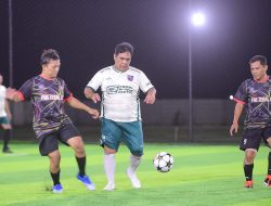 Mini Soccer Exsibisi Forkompinda Vs PWI, Simbol Kerjasama dan Kebersamaan