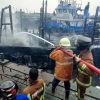 Kebakaran Kapal di Pelabuhan Pelindo Tegal Berhasil Dipadamkan