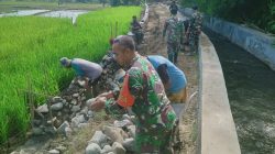 Pra TMMD Sengkuyung Tahap III Warga dan TNI Bangun Talud
