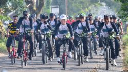 Jaga Kekompakan, Ratusan Kader Ansor dan Banser Gowes Bareng Bupati Tegal