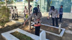 Polwan Polres Tegal Ziarah dan Tabur Bunga di TMP Pura Kusuma