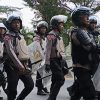 Polisi dan TNI Mulai Berjaga-jaga di Mapolres Tegal dan Komplek Pemkab Tegal