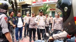 Anggota Polisi di Brebes Digembleng Latihan Alarm Stelling dan Sispam Mako