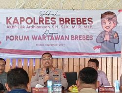 Kapolres Brebes Silaturahmi dengan Wartawan, Ajak Perangi Hoaks dan Jaga Kamtibmas