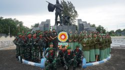 Peringati HUT ke-61, Yonif 407/PK Ziarah ke Taman Makam Pahlawan dan Makam Tokoh Pendiri Tegal