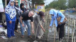 Cegah Abrasi, Mahasiswa Pascasarjana UPS Tegal Gelar Penanaman Ribuan Mangrove
