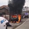 Minibus Baru Keluar dari SPBU Linggapura Brebes Mendadak Terbakar, Dua Orang Alami Luka Bakar