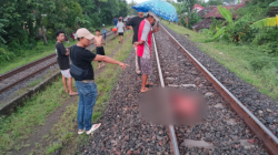 Diteriaki Warga Tak Mendengar, Lansia Meninggal Tertabrak KA di Kersana Brebes
