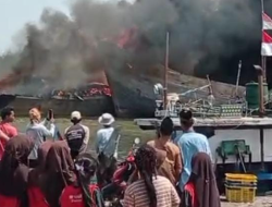 Tiga Kapal Terbakar, Nelayan dan Warga Bantu Pemadaman