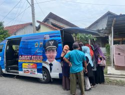 Layanan Samsat Keliling Satlantas Polres Tegal Hadir di Tilik Desa Bupati