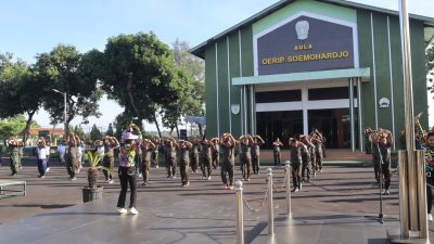 Kodim 0711/Pemalang Gelar Senam Bersama Awak Media