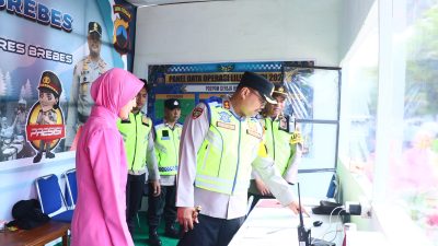Pantau Arus Mudik Nataru, Ini Pesan Kapolres Brebes Kepada Personelnya