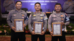 Sukses Ungkap Kasus Tabrak Lari, Tiga Anggota Satlantas Polres Tegal Mendapat Penghargaan dari Dirlantas Polda Jateng