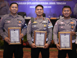 Sukses Ungkap Kasus Tabrak Lari, Tiga Anggota Satlantas Polres Tegal Mendapat Penghargaan dari Dirlantas Polda Jateng