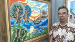 Langka, Lukisan Dekoratif Naif Realis Karya Pramono Slawi, Dijual Rp3 Juta