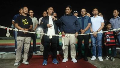 Bupati Tegal H Ischak Resmikan Running Track GOR Trisanja Slawi