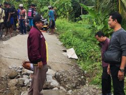Jalan Bangbayang–Cilinduk di Brebes Ambles Diguyur Hujan Deras