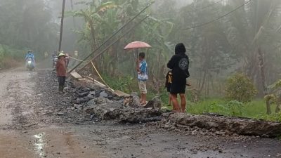 Sempat Amblas, Jalan Batunyana-Danasari Tegal Dibuka Kembali