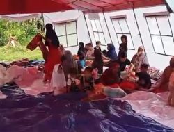 Tanah Bergerak di Sirampog Belum Mereda, Warga Pilih Mengungsi ke Tenda Darurat