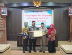 Pemkab Tegal Terima 183 Sertifikat Hak Pakai Aset Daerah dari Kantor Pertanahan