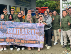 Komunitas TOC Serahkan Bantuan Peduli Korban Bencana Tanah Bergerak di Padasari