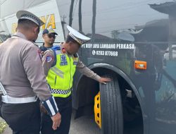 Sidak Kelaikan Bus di Terminal Tanjung Brebes, Petugas Gabungan Temukan Ini