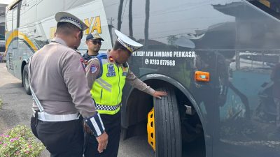Sidak Kelaikan Bus di Terminal Tanjung Brebes, Petugas Gabungan Temukan Ini