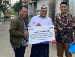 BRI Bangun Jalan Rabat Beton di Larangan Lewat Dana CSR